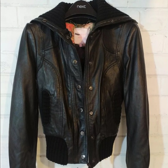 Ted Baker Jackets & Blazers - LAST CALL Ted Baker Leather Biker Bomber Jacket